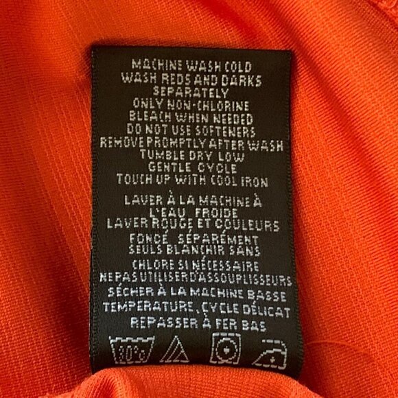 Pebble Beach Performance Womens Golf Polo Shirt Sz M Orange #90A - Picture 9 of 9